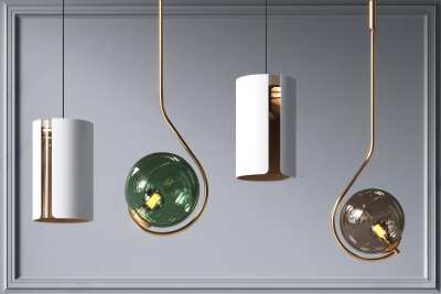 现代吊灯3D模型下载